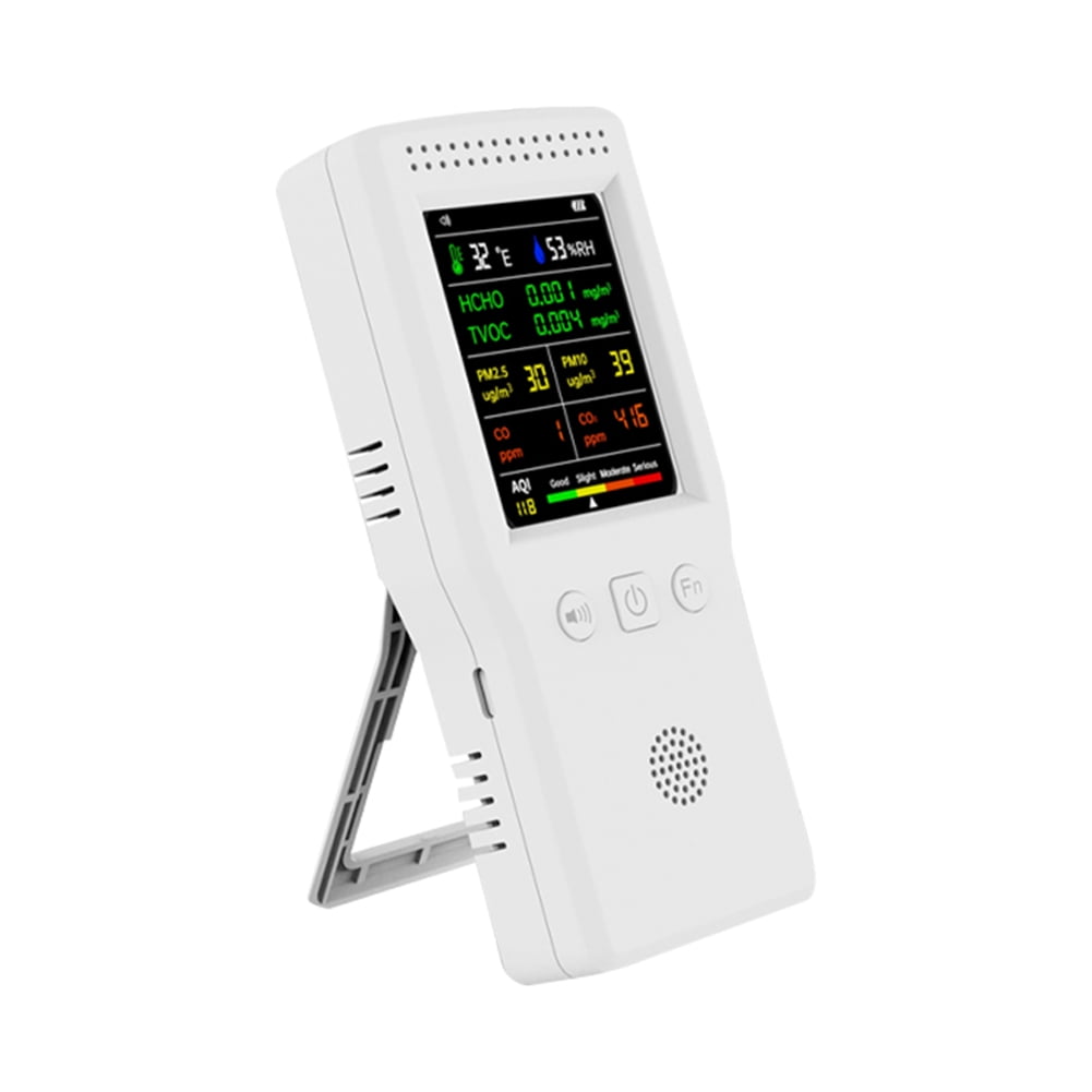 Handheld Portable Air Quality Detector 9 In 1 Temperature Humidity PM2