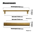 thumbnail image 2 of Goo-Ki 7.6" Hole Centers Antique Brass Cabinet Drawer Pulls with Backplate Spacer, 2 Pack Bar Pull Handles Zinc Alloy Kitchen Hardware for Cupboard, 2 of 6