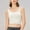 #10White, variant on Byworldtasic Sports Crop Tank Top for Women Wide Straps and Double Spaghetti Strap for Yoga Tank Shirt