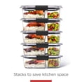 thumbnail image 6 of Rubbermaid Brilliance Leakproof Meal Prep Containers, 2-Compartment, 2.85 Cup Capacity, 6 of 9