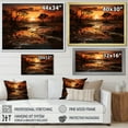 thumbnail image 4 of Designart "Oasis Sunset in Africa I" African Floater Framed Canvas Print, 4 of 7