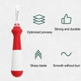 thumbnail image 4 of NIBOLOG Stitch Remover - Comfortable Grip U-shaped Blade Sharp Needlework Thread Picker, 4 of 7