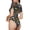 Teeth, variant on Thanksgiving With A Grateful Heart Womens One Piece Swimsuits Modest Tummy Control Bathing Suits Lace Up Slimming Swim Suit-Medium