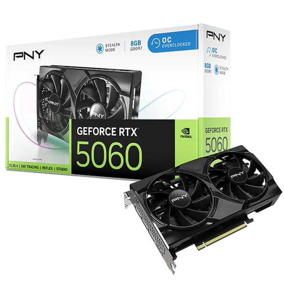 Tarjeta de Video PNY GeForce RTX 5060 OC Edition 8GB GDDR7 VCG50608DFXPB1-O