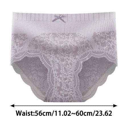 

WZHKSN Lady Lace Panty Blue Transparent Briefs 1-Pack