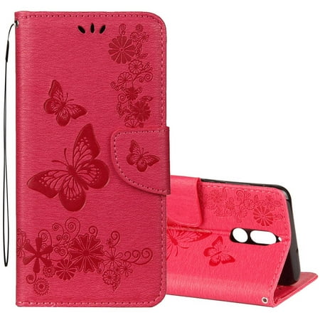 For Huawei Mate 10 Lite Vintage Embossed Floral Butterfly Pattern Horizontal Flip Leather Case &