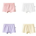 thumbnail image 4 of REDARER Baby Cotton Training Pants - 4 Packs Girls Underwear Cottonblend Girls BoxerBriefs Comfort Breathable Little/Big Girl Shorts Briefs ,for Size 3-4 Years, 4 of 9