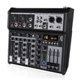 thumbnail image 5 of 4 Channel Bluetooth Audio Mixer Sound Mixing Console Audio Interface USB Sound Card for Studio Stage, 5 of 5