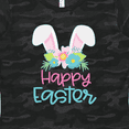 thumbnail image 4 of Inktastic Happy Easter with Bunny Ears and Flowers Women's T-Shirt, 4 of 5