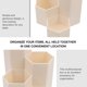 thumbnail image 3 of AURARMLET 1Ud Organizador De Cosméticos Beige De Plástico Con Compartimentos Para Escritorio, 3 of 6