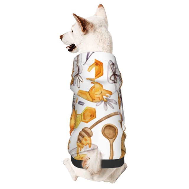 Balery Honey Bee Set Sudadera con Capucha para Perros Pequeños – Ropa para Mascotas, Disfraz para Perros y Gatos, Ideal para Fiestas y Cosplay-Large