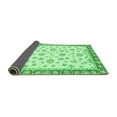 thumbnail image 2 of Ahgly Company Indoor Square Oriental Emerald Green Traditional Area Rugs, 8' Square, 2 of 4