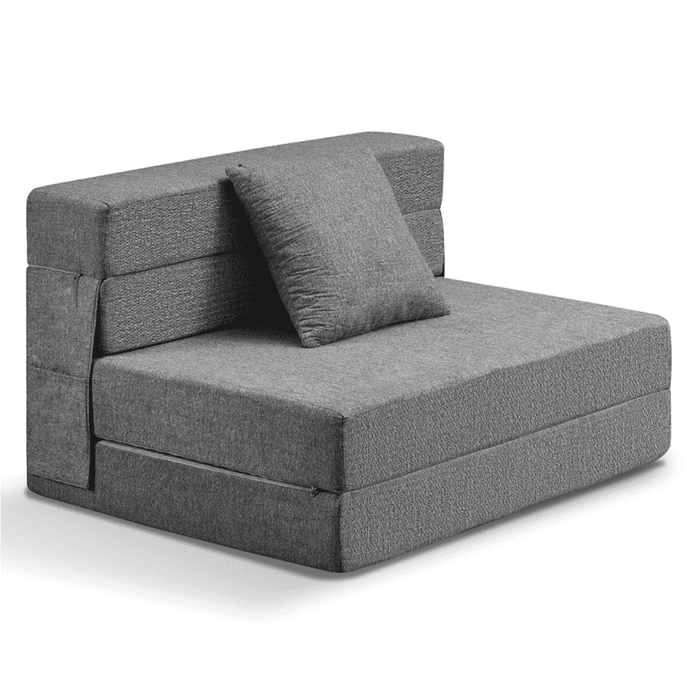 Z-HOM Folding Sofa Bed, Twin Size Floor Couch with Memory Foam