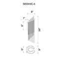 thumbnail image 2 of CWI Lighting Daisy 2 Light Metal Indoor Wall Sconce in Chrome, 2 of 2