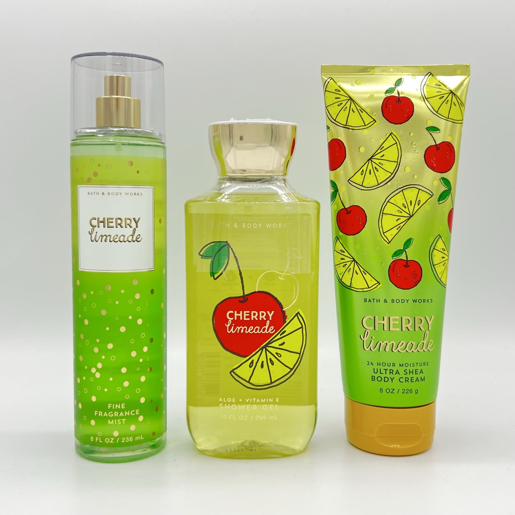 Bath and Body Works Dark Kiss 3-Piece Bundle: 8oz Body Cream, 10oz
