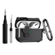 thumbnail image 1 of Fundas Protectora Para AirPods 1 2 3/pro 2 Case + Limpiador, NEGRO, 1 of 5