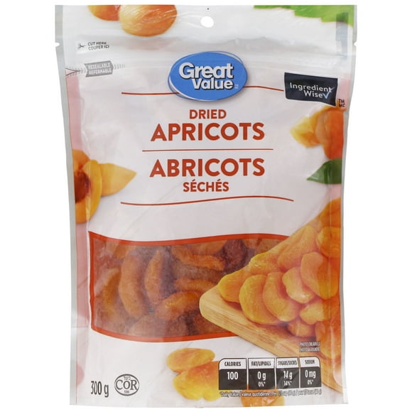 Abricots séchés Great Value 300 g
