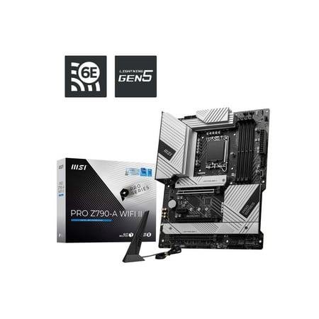 MSI PRO Z790-A WIFI II LGA 1700 Intel Z790 SATA 6Gb/s DDR5 ATX Motherboard