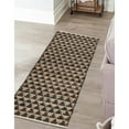 thumbnail image 2 of Braided Dosa Collection Area Rug 9'x12' - White-Black, 2 of 5