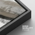 thumbnail image 2 of IDEA4WALL 3 Panels Framed Canvas Print Wall Art Set Duotone Black Tan Paint Strokes Abstract Shapes Illustration Modern Art Decorative Nordic Artwork Housewarming - 16"x24"x3 Panels Black, 2 of 5