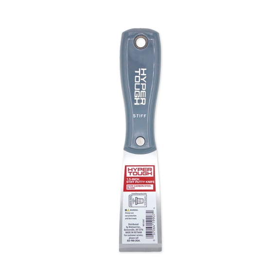 Hyper Tough 1.5-Inch Stiff Putty Knife with Ergonomic Handle