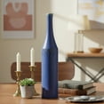 thumbnail image 4 of Nora Navy Ceramic Drip Rim Vases, 4 of 4