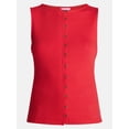 thumbnail image 6 of Time and Tru Women's Button Front Tank Top, Size XS-XXXL, 6 of 6