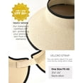 thumbnail image 4 of FURTALK Sun Hats for Women Wide Brim Beach Hat Straw Visor Ponytail Summer UV Packable Foldable Beach Vacation Essentials, 4 of 8