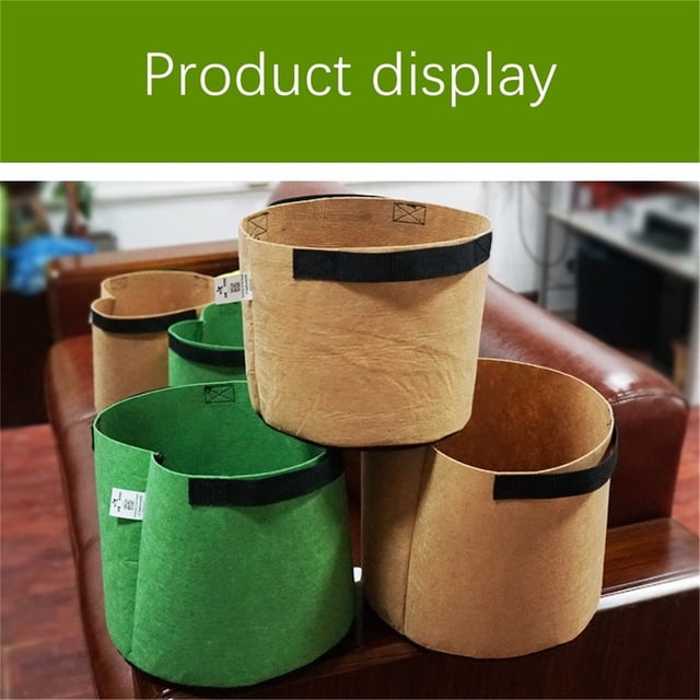 Pompotops Planting FeltCloth Planting Container Bag Thicken Garden Pot Clearance