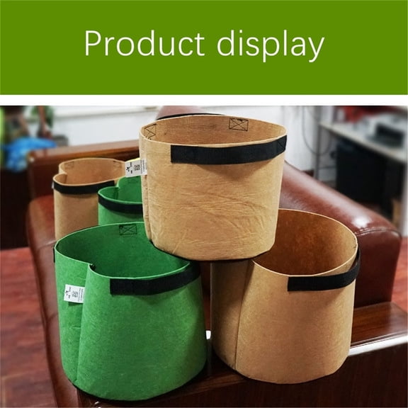 Pompotops Planting feltCloth Planting Container Bag Thicken Garden Pot, Home Savings!