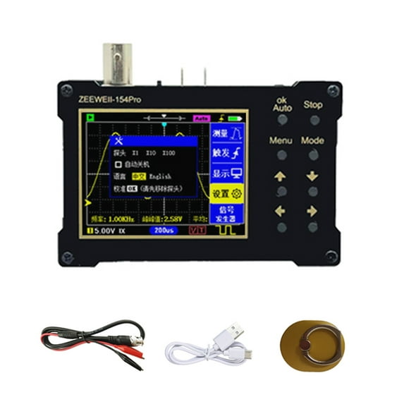 ZEEWEII DSO154Pro 320*240 Resolution 2.4-inch TFT Color Screen Digital Oscilloscope 40MSas Sampling Rate Support Signal Generator