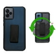 thumbnail image 3 of For BLU View Speed Ultra 5G Case, Dark Blue Shockproof 360-Degree Rotating Belt Clip Kickstand Case Cover  with Tempered Glass, 3 of 9