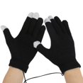thumbnail image 2 of PMVFHDE Warm Gloves USB Powered Thermal Touchscreen Gloves for Men Women, Heated Comfort for Chilly Weather Winter Gloves Black，One Size, 2 of 6