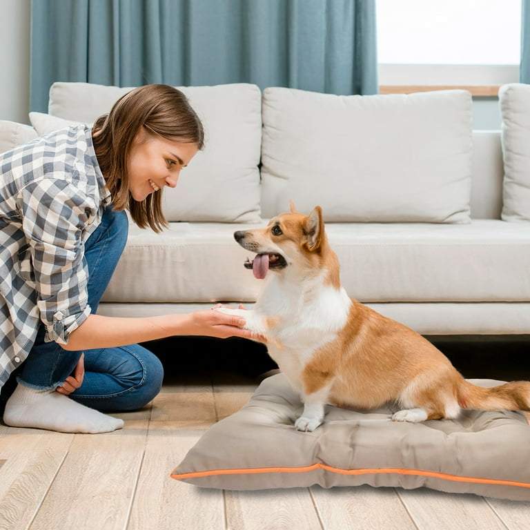Petlife odour resistant dog mattress grey large hotsell