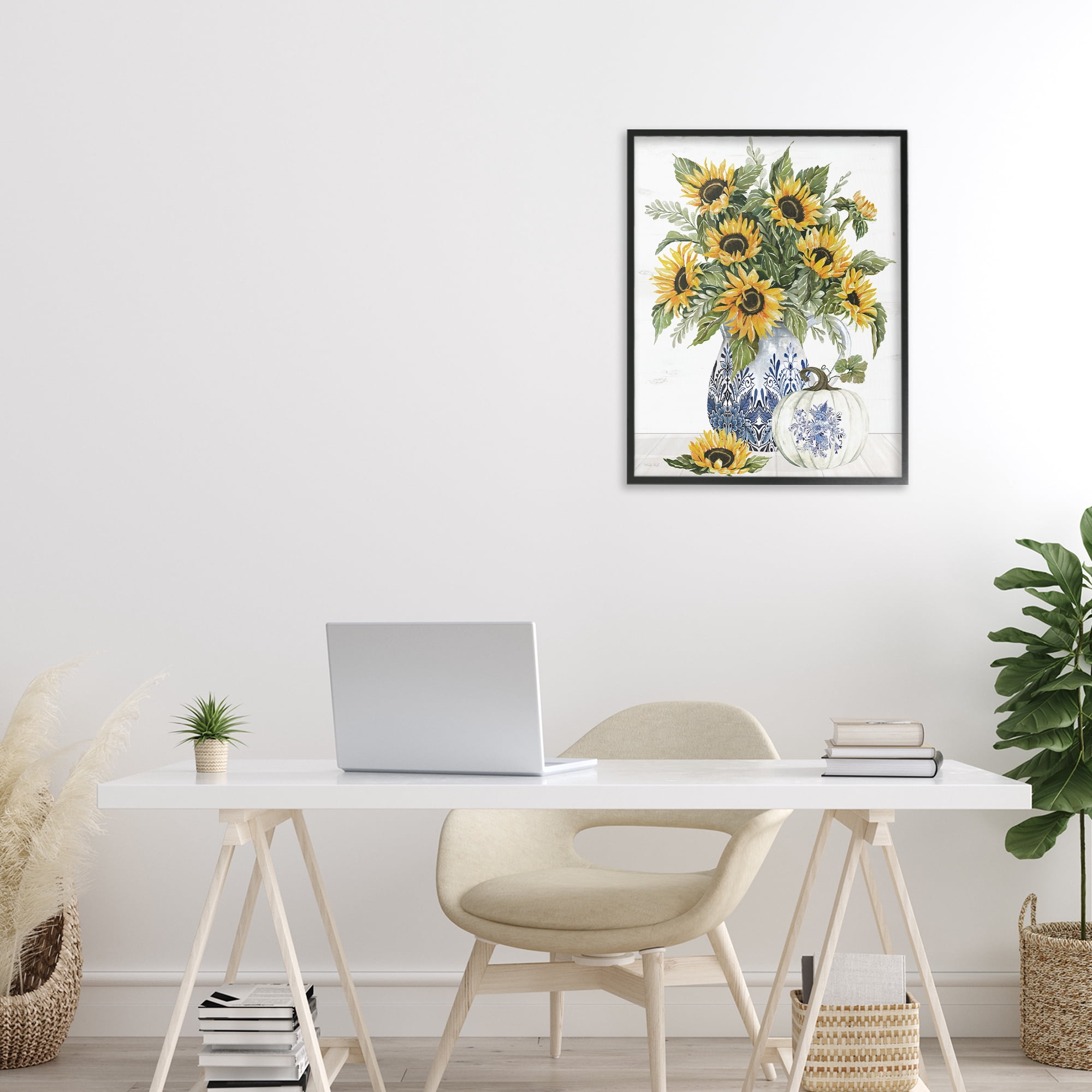 Stupell Industries Imperial Autumn Sunflowers Black Framed Giclee Art, design by Cindy Jacobs