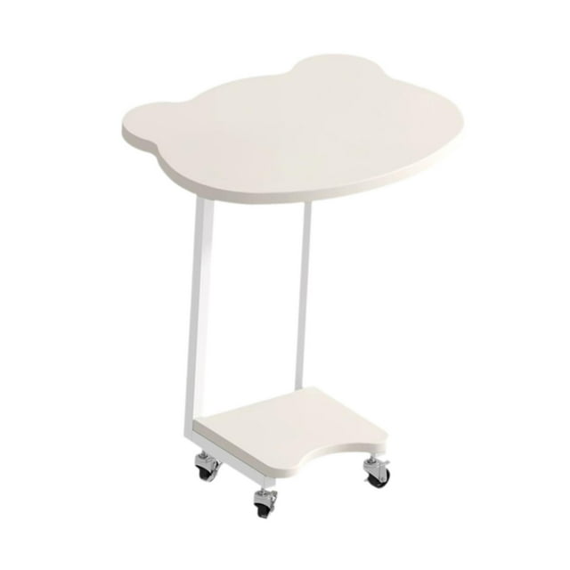 veasfak Table d'Appoint Créatif Support pour Plante Petite Table d'Appoint pour Bureau Balcon Appartement Blanc