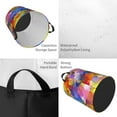 thumbnail image 6 of DouZhe Waterproof Collapsible Large Laundry Baskets, Geometries Squares Cubes Prints Circular Hamper with Handles, 6 of 7