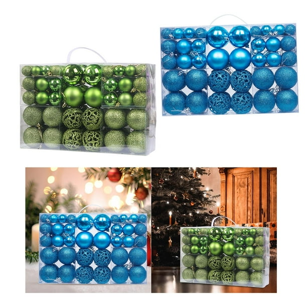 200x Caja de Regalo de Bola de Navidad Colgante, Colgantes , Adornos de Navidad para Adornos de Vacaciones de Casa de Boda perfecl bolas de colores