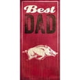 thumbnail image 3 of Georgia Bulldogs 6'' x 12'' Best Dad Sign, 3 of 7