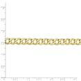 thumbnail image 5 of 10K Yellow Gold chain Curb 24 in 6.5 mm 6.5mm Semi-Solid Link, 5 of 5
