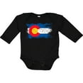 thumbnail image 3 of Inktastic Colorado Flag Distressed Look Boys or Girls Long Sleeve Baby Bodysuit, 3 of 5