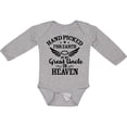 thumbnail image 3 of Inktastic Handpicked for Earth by My Great Uncle in Heaven Boys or Girls Long Sleeve Baby Bodysuit, 3 of 5