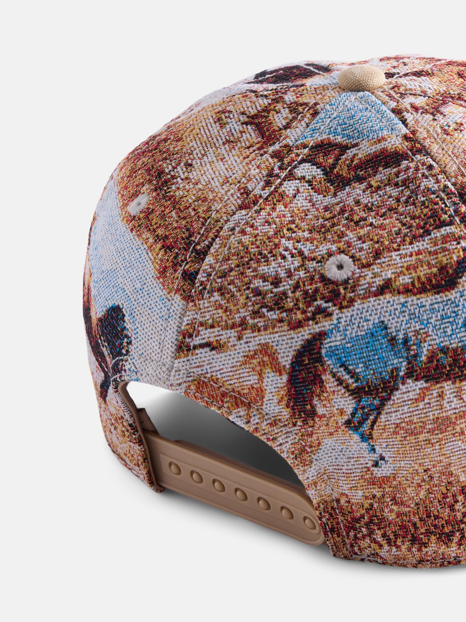 No Boundaries Jacquard Western Graphic LA Baseball Cap, Beige, Men's