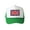 Kelly Green, variant on Trucker Mesh Vent Snapback Hat, UK 3D Patch Embroidery Black