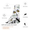 thumbnail image 5 of DouZhe Quick Dry Beach Towel, Super Absorbent Cartoon Cute Bees Flowers Pattern Bath Travel Towels, 27.5"x55", 5 of 7