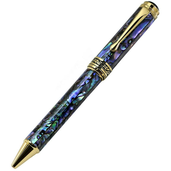 Xezo Xezo Maestro® Paua Abalone Sea Shell Ballpoint Pen - 18K Gold Plated