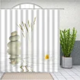thumbnail image 2 of Sts And White Lotus in Water Shower Curtain Zen SPA White Bathroom Waterproof Extra Long Polyester Fabric for Bathtub r, 2 of 6