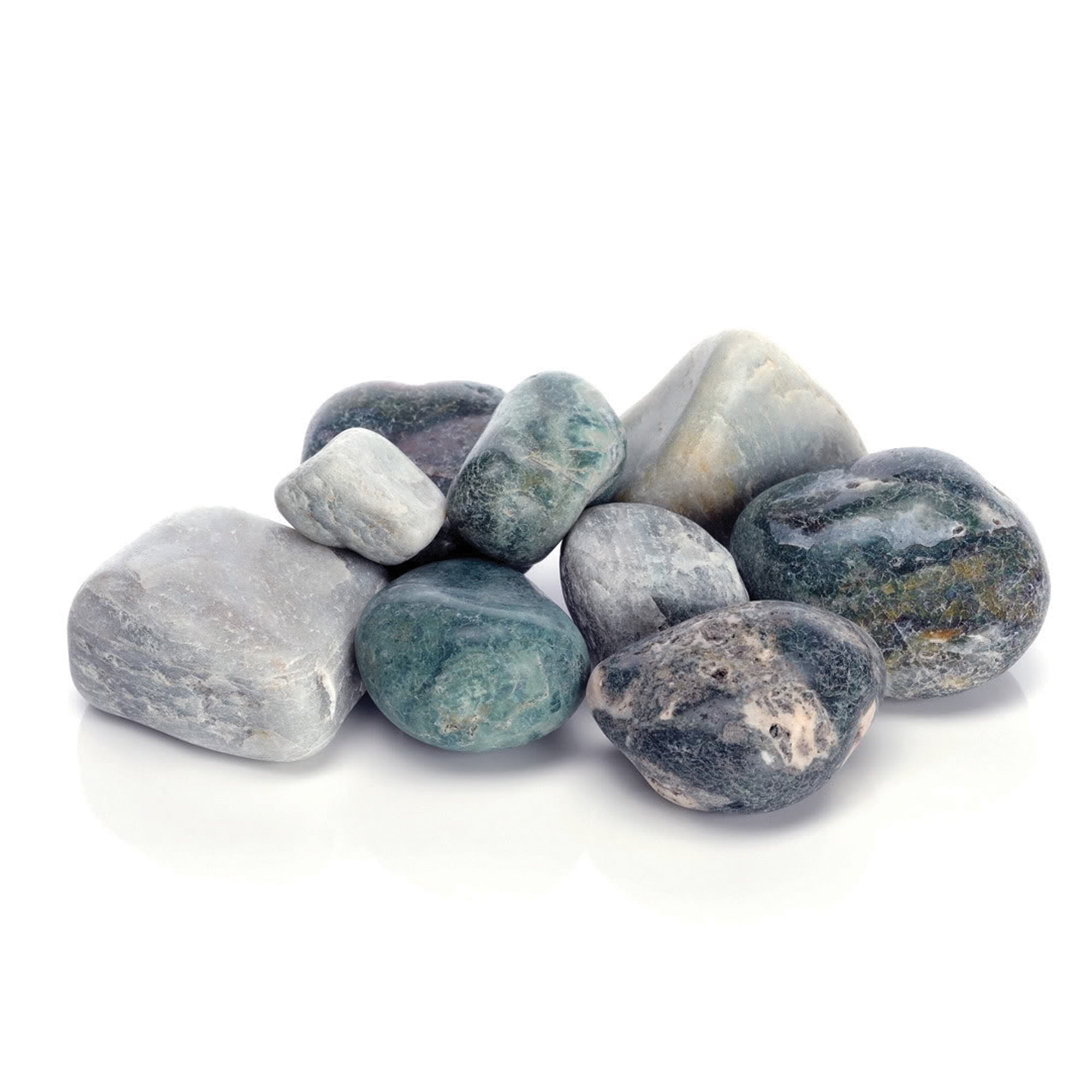 biOrb Aquarium Marble Pebble Set, Green