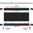 thumbnail image 6 of RV Blinds Repair Kit for Camper Window, Pleated RV Shade Repair Kit, Camper Blinds String Maintain for Day Night Pleated Window Shade-Black, 6 of 16