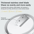 thumbnail image 3 of Small Manual Ice Crusher Machine Portable Ice Shaver and Snow Cone Machine with 2 Ice Cube Trays  Ice Crusher and Shaved Ice Machines Manual Rotary Ice Crusher-Brown, 3 of 8